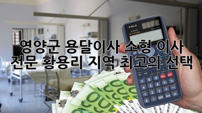 영양군 용달이사: 소형 이사 전문, 황용리 지역 최고의 선택!